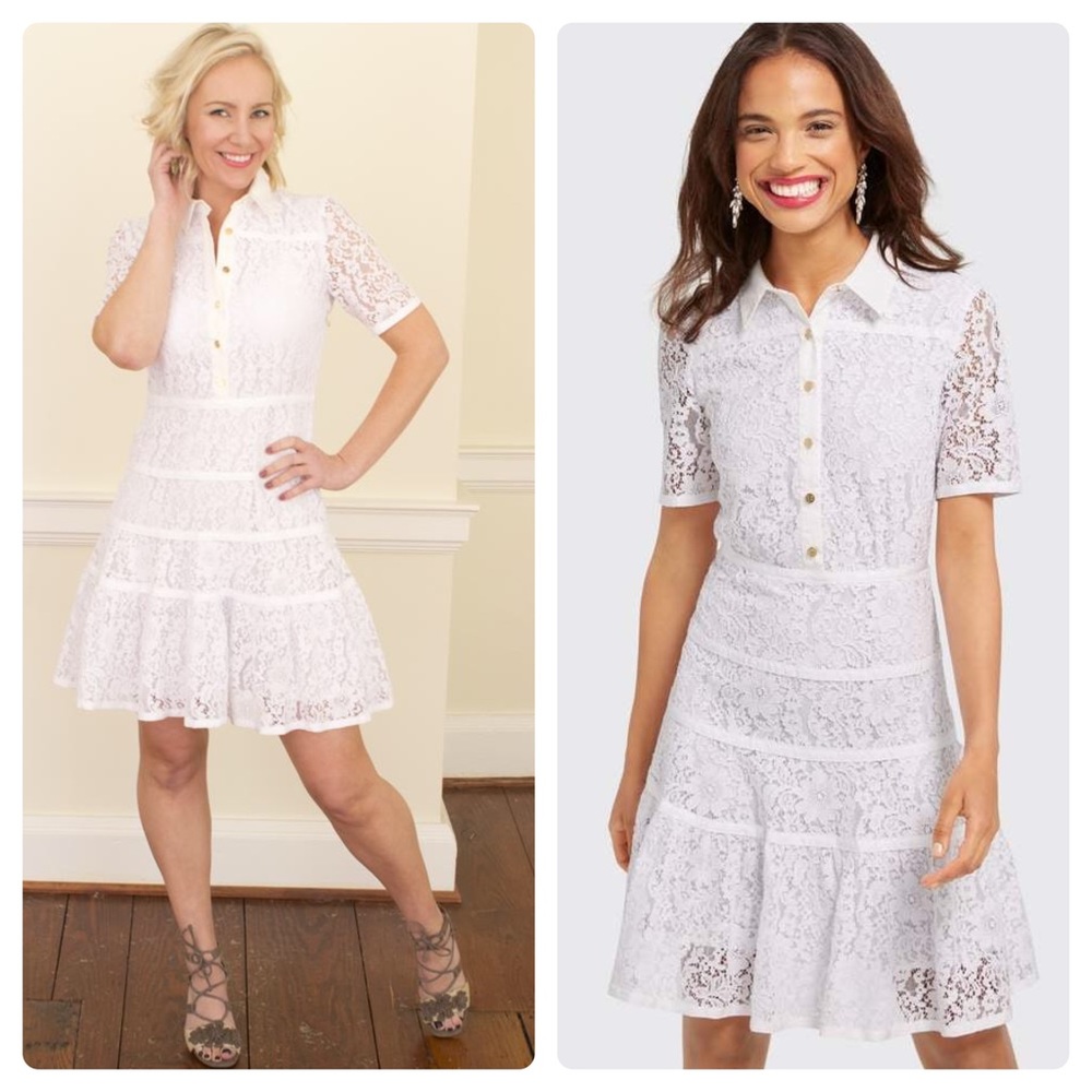 Draper James | Meadow Lace Shirt Dress - Picture 2 of 8